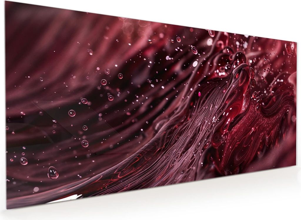 Küchenrückwand Spritzschutz Glas mit Motiv Wirbelnde Flüssigkeit 40 x 40 cm