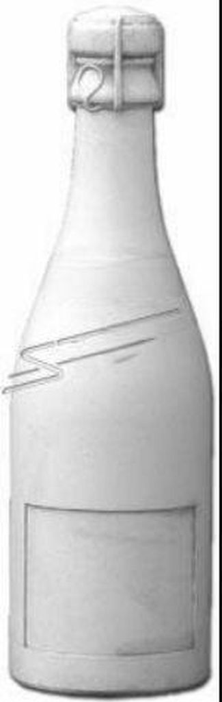 Champagner Figur Skulptur Fguren Statue Flasche Sekt Design Garten Dekoration