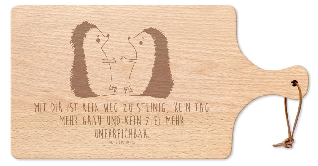 Mr. & Mrs. Panda Frühstücksbrettchen Igel Liebe - Transparent - Geschenk, Jahrestag, Frühstücksbrett, Hochzeitstag, Käsebrett, Partner, Liebes...