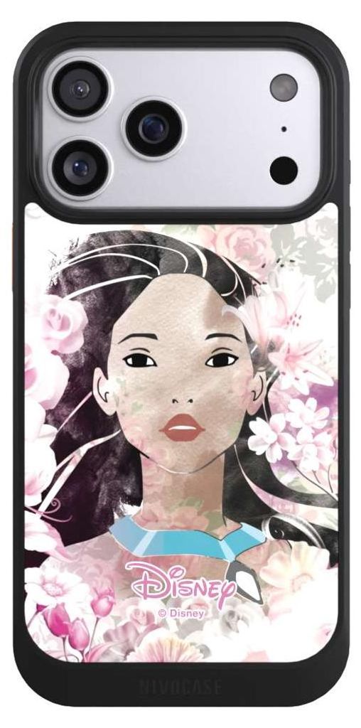 NIVOCASE Hülle für Apple iPhone 17 Pro Max Handyhülle NIVOcore Case Schwarz Disney Offizielles Lizenzprodukt Pocahontas