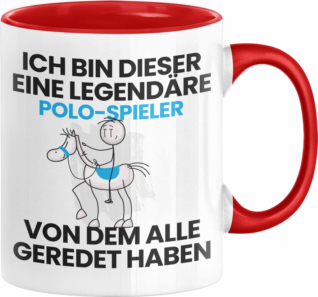 Polo-Spieler Geschenk Tasse Lustige Geschenkidee Geburtstag für Polo-Spieler Ich Bin Dieser Legendäre Polo-Spieler Von Dem Alle Geredet Haben Kaf...