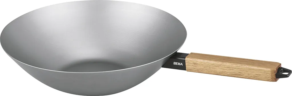 Wok Nomad Beka 31 cm en Acier Naturel - Montée en Température Rapide
