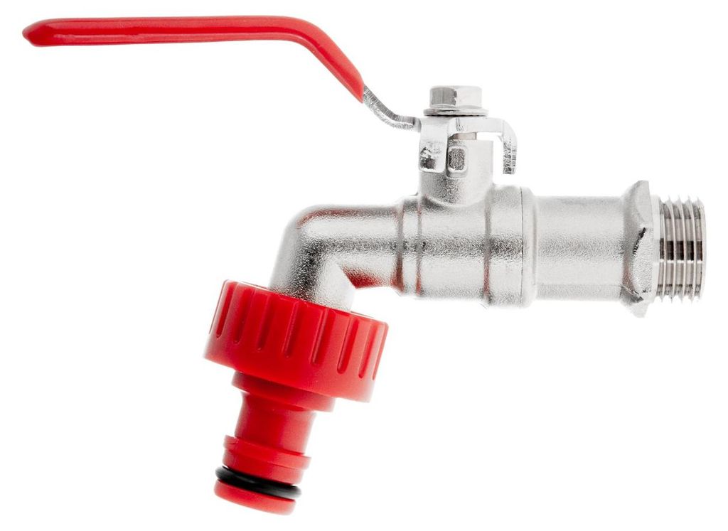 Garronda Wasserhahn Set 1/2 Zoll auf 3/4 Zoll mit Schnellkupplung Anschluss Auslaufhahn für IBC Tank und Gartenbewässerung Adapter für Schlauchs...