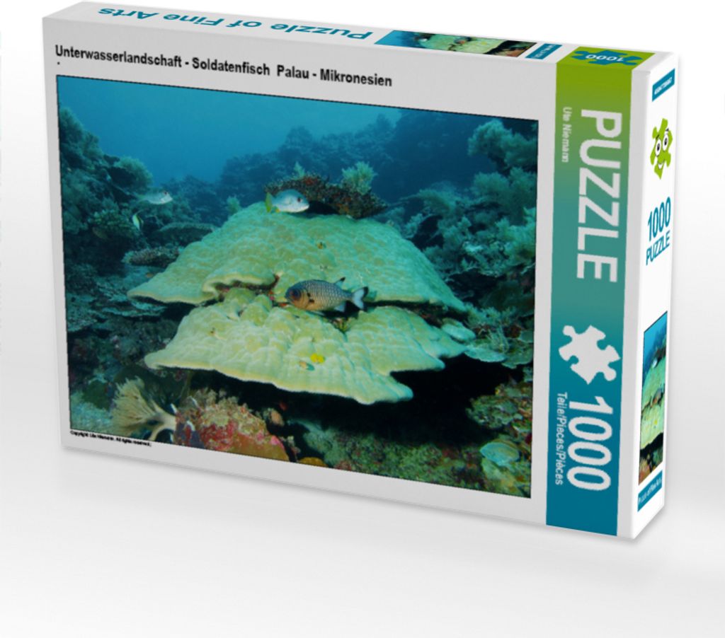 CALVENDO Puzzle Imposante Unterwasserlandschaft im Inselparadies Palau! 1000 Teile Puzzle quer | 1000 Teile Lege-Größe 64x48cm Foto-Puzzle für g...