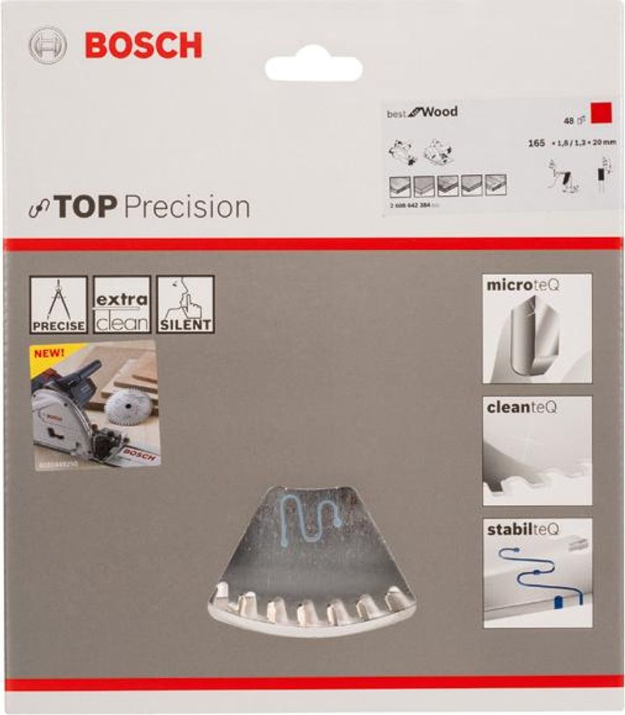 Kreissägeblatt Top Precision Best for Wood, 165 x 20, Z48 Produktbild 