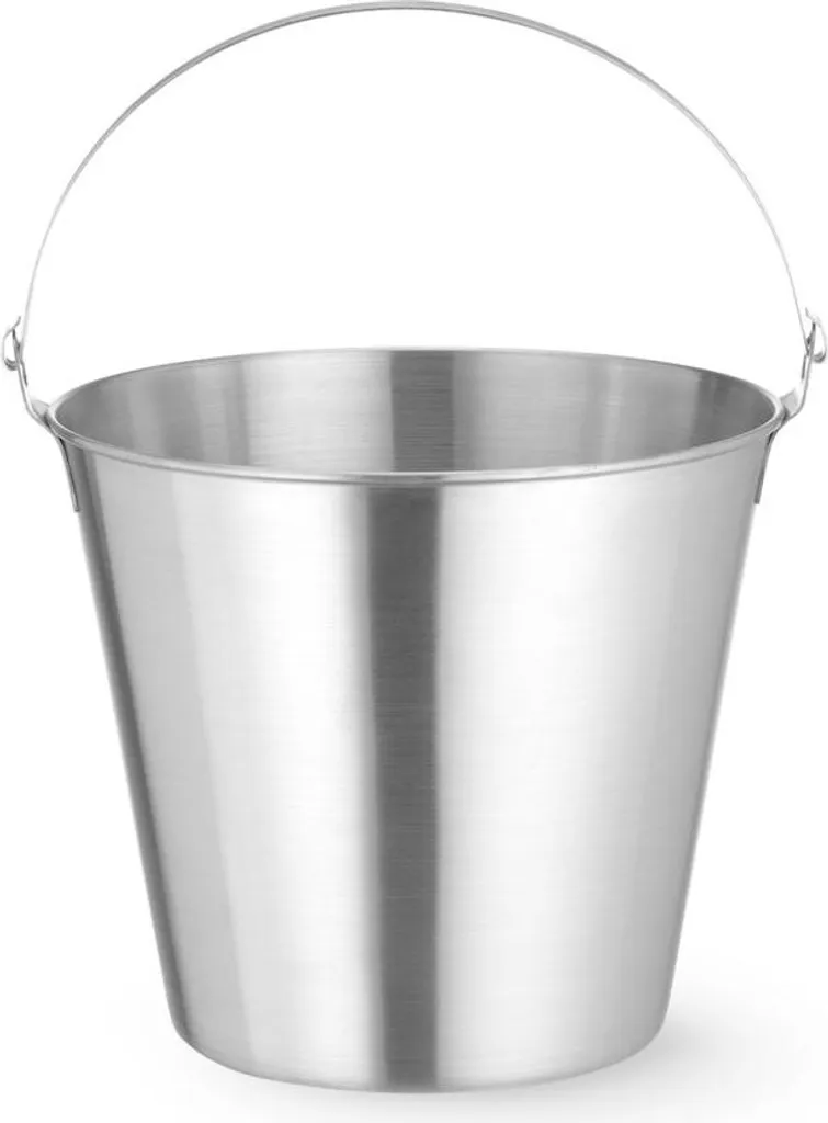 Seau Inox 12L Incassable HENDI Kitchen Line : Hygiène et Durabilité
