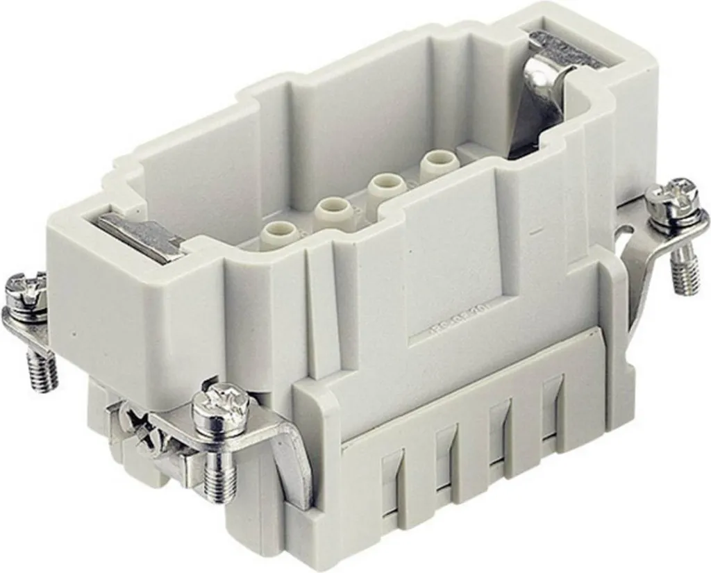 Insert mâle HARTING Han 10ES avec connexion Press ressort 500V 16A série HMC