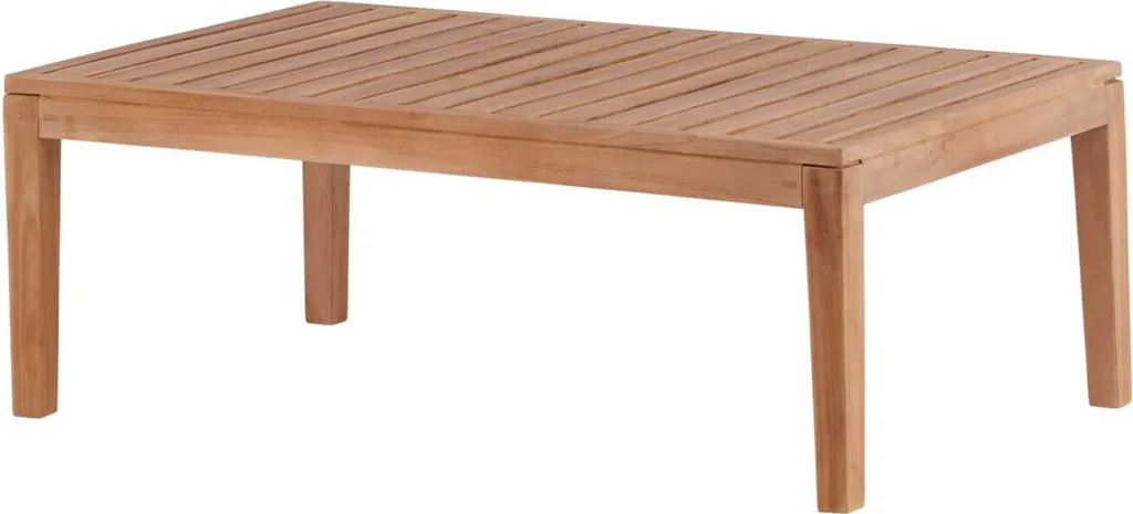Grande table basse de salon Amlan 110x70 cm idéale pour recevoir en teck
