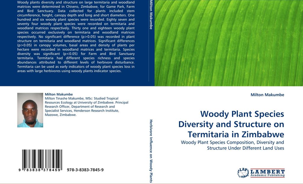 Woody Plant Species Diversity and Structure on Termitaria in Zimbabwe