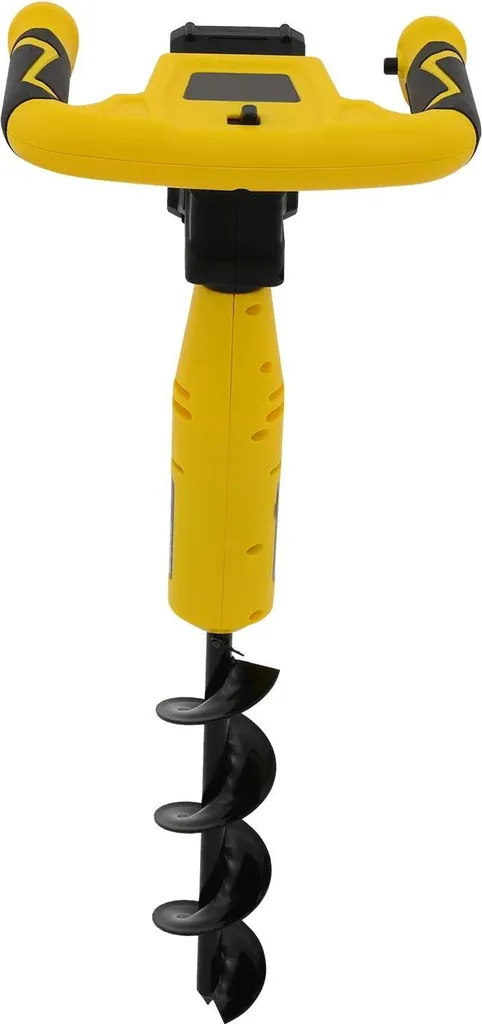 Tarière de jardin sans fil rechargeable Ø80 mm avec prise UE - Jaune