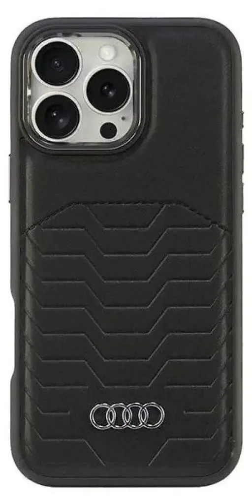 Custodia Rigida Audi MagSafe per iPhone 16 Pro Max - Nero Elegante