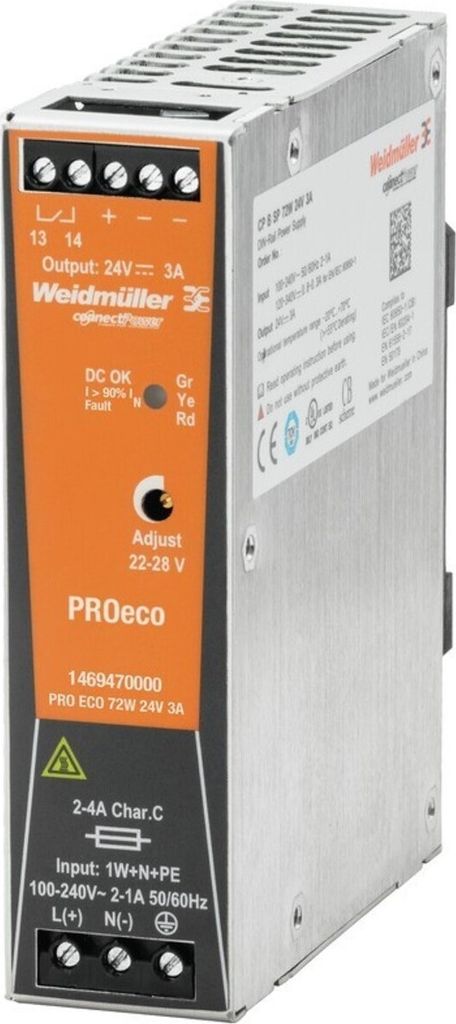 WEIDMUELLER Hutschienen-Netzteil (DIN-Rail) Weidmüller PRO Produktbild 