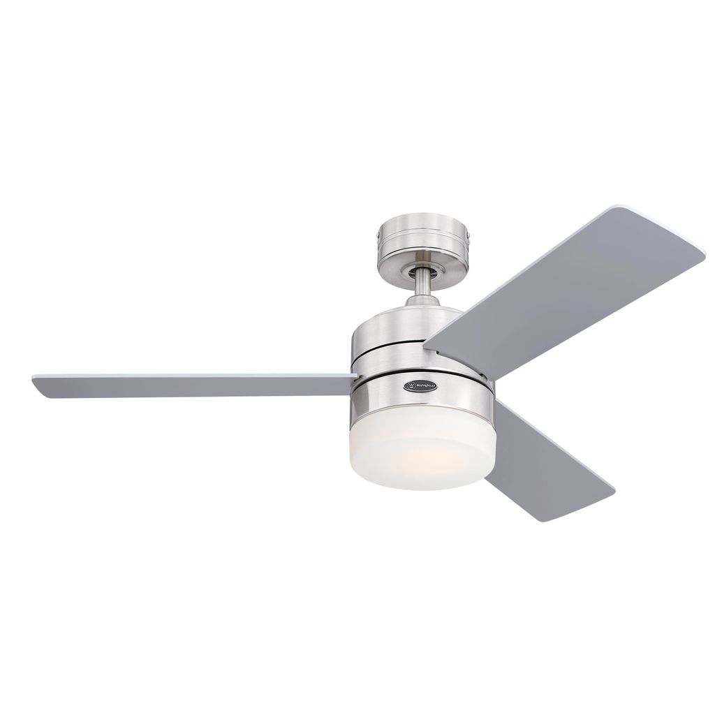 Deckenventilator Alta Vista Chrom seidenmatt 105 cm mit LED Beleuchtung und Fernbedienung