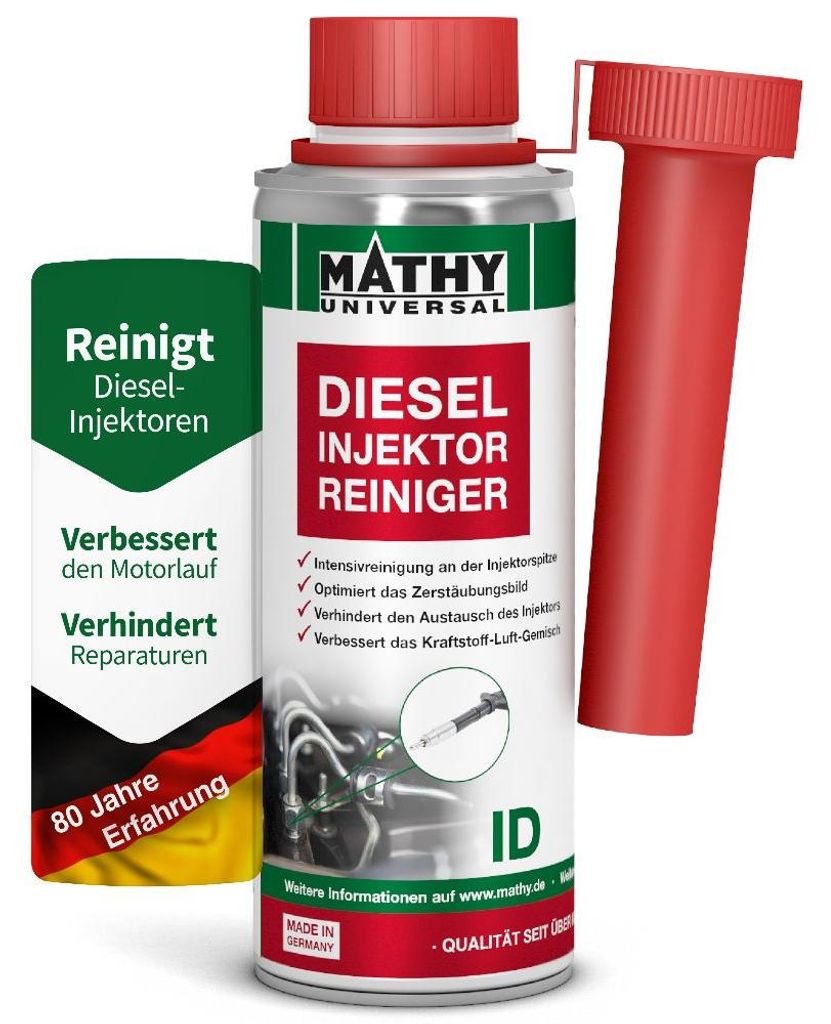 MATHY-ID Injektor-Reiniger Diesel 200 ml - Diesel Additiv für Einspritzdüsen & Injektoren