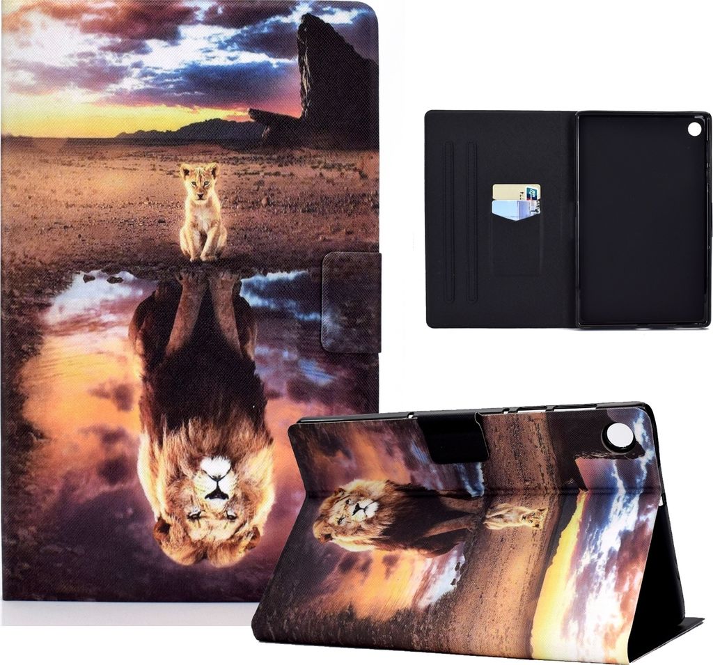 Für Samsung Galaxy Tab A9 Kunstleder Tablet Tasche Hülle Case Etuis Motiv 28