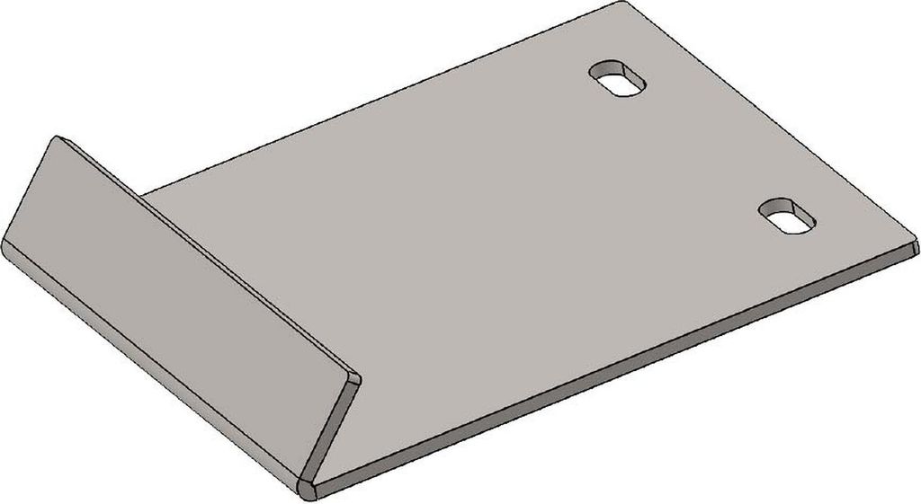 Haltewinkel für Heizgasumlenkplatte 180x164x35mm passend für Hark **