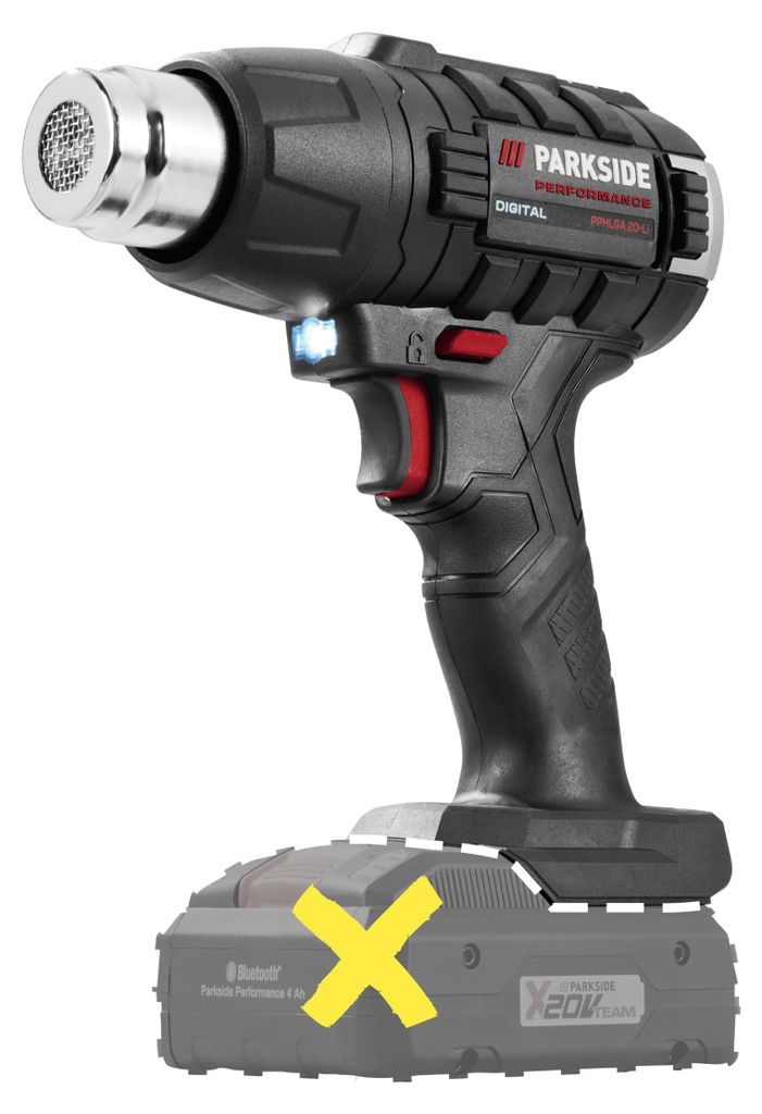 PARKSIDE PERFORMANCE® 20 V Akku-Heißluftgebläse  »PPHLGA Produktbild 