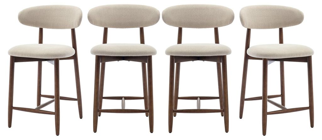 Juego de 4 taburetes de bar, sillas de mostrador modernas Imagen del producto 