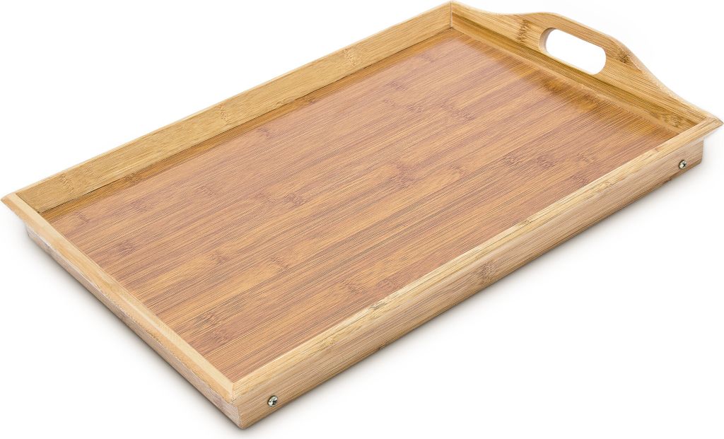 relaxdays Betttablett Bambus lackiert klappbar Produktbild 3