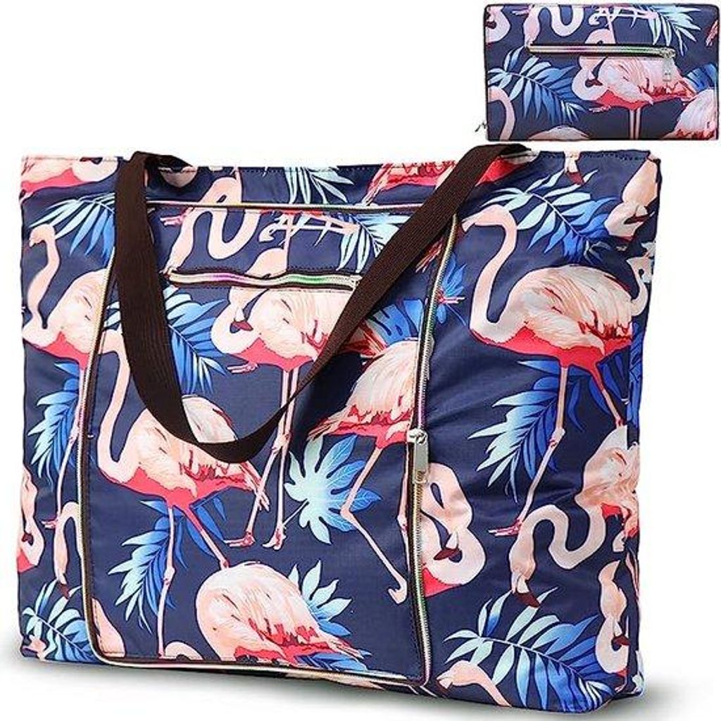 Große, wasserdichte Reisetasche mit Klettverschluss, XXL-Größe, ideal für Strand, Reisen, Schwimmbad und Einkauf.