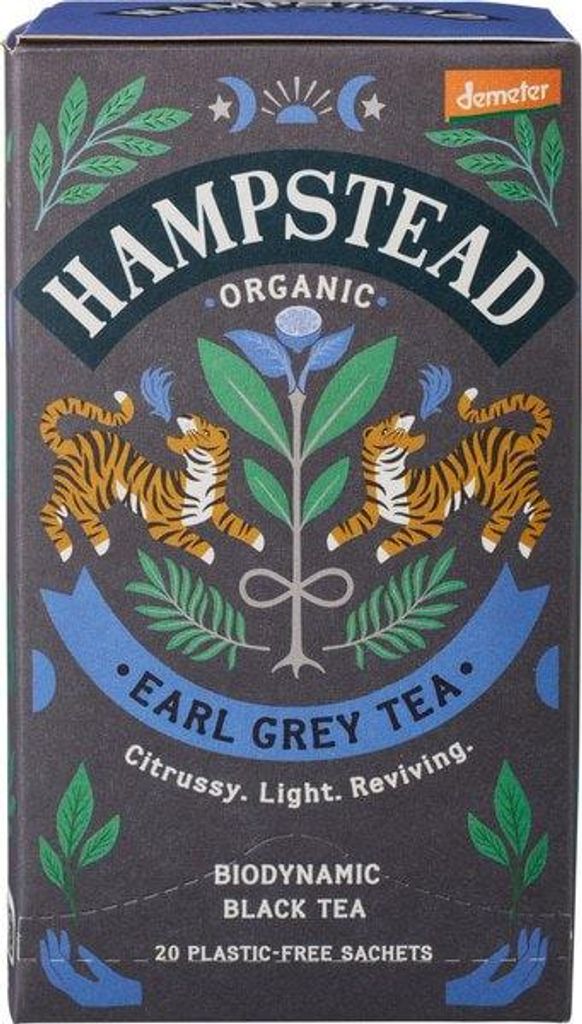 Hampstead Tea Zwarte Thee Earl Grey (40 gr) Productafbeelding 