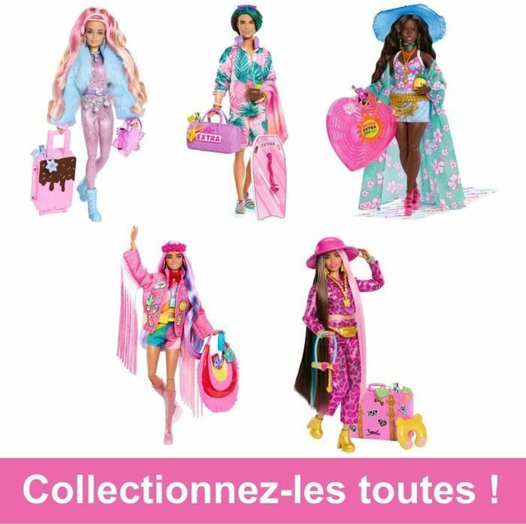 Reise Barbie-Puppe mit Safari-Outfit, Barbie Extra Fly, Produktbild 7