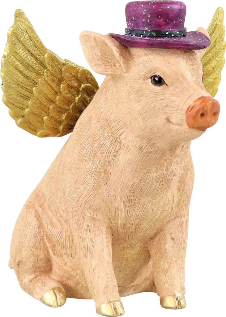 Tirelire Cochon Volant Rigolote pour Ranger ses Pièces sans Encombre