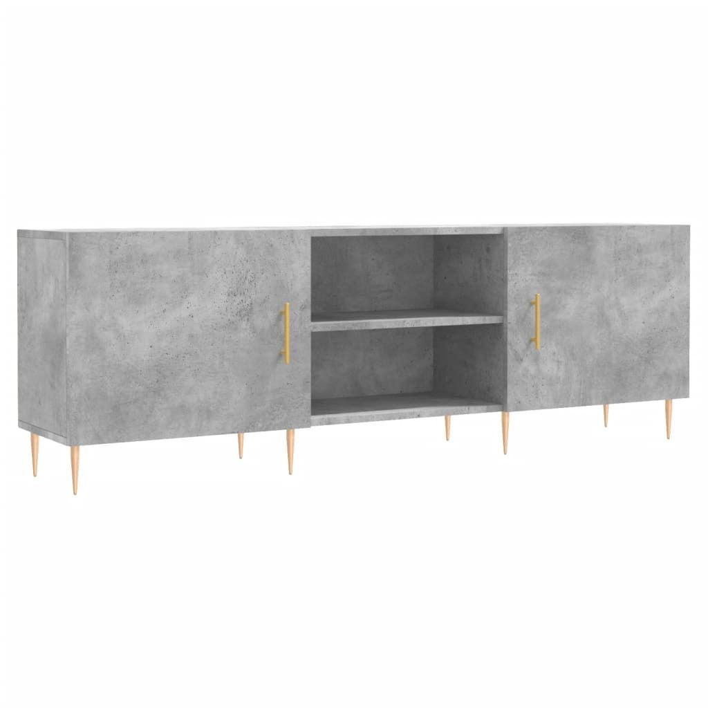 SYFAX TV-Schrank Betongrau 150x30x50 cm Holzwerkstoff