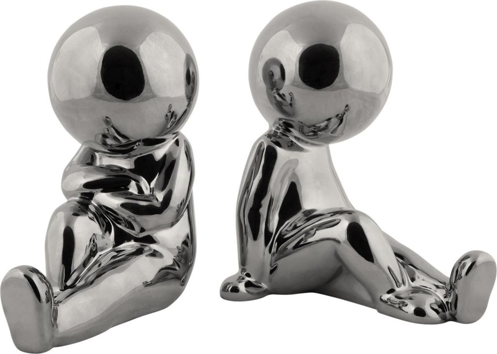 Present Time - Ornament Joey - Silber - 17.3x10.9x17.2cm Produktbild 