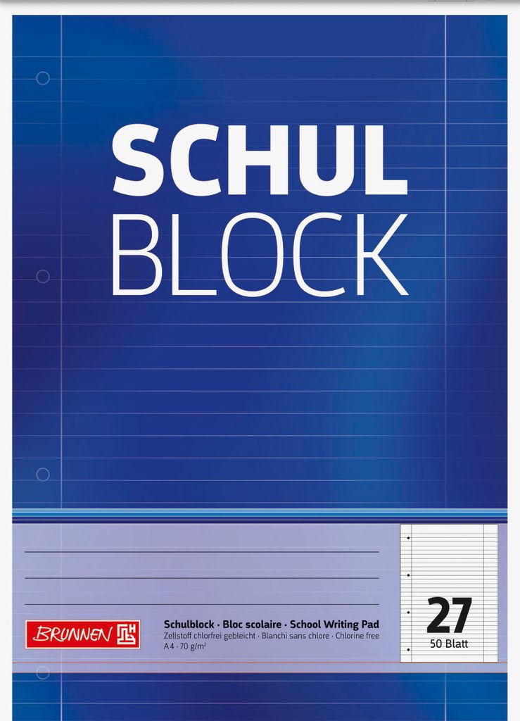 Školský poznámkový blok veľkosti A4 27 Obrázok produktu 