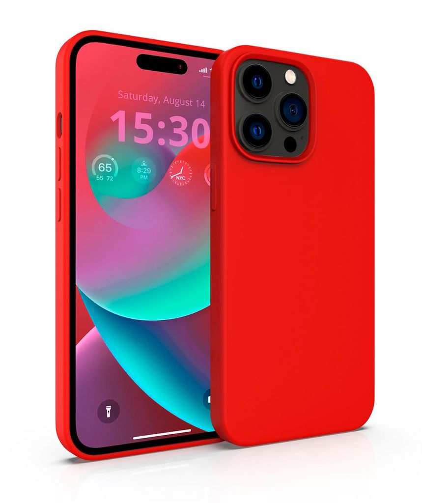 MyGadget Hülle kompatibel mit Apple iPhone 14 Pro - Gummierte Handyhülle - 3 Layer Struktur Schutzhülle mit Soft Inlay & Hardcase Cover außen -...