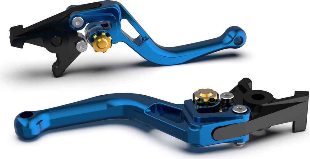 LSL Bremshebel BOW R50, kurz, blau/gold