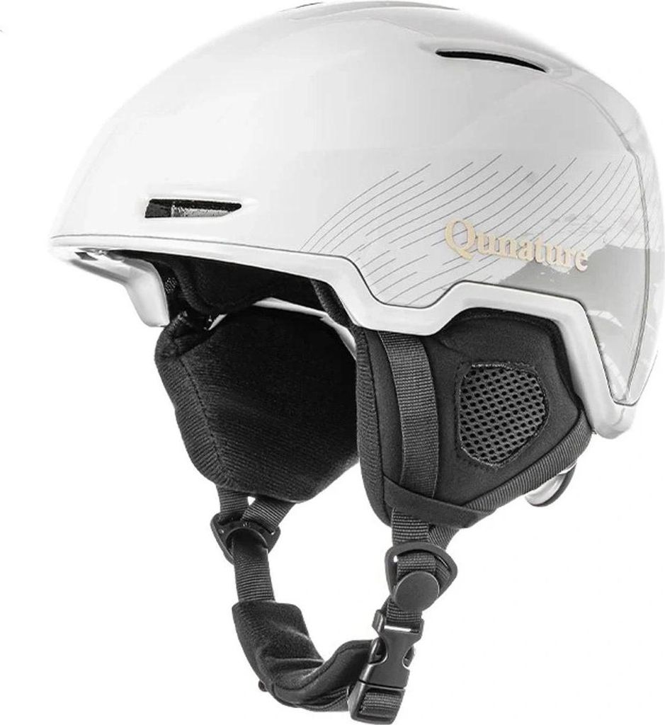 Qunature Skihelm M Weiß mit Gehörschutz