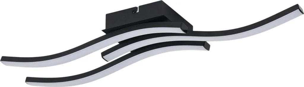 Plafonnier LED pour couloir et cuisine Bradox 18W noir 1440lm Reality