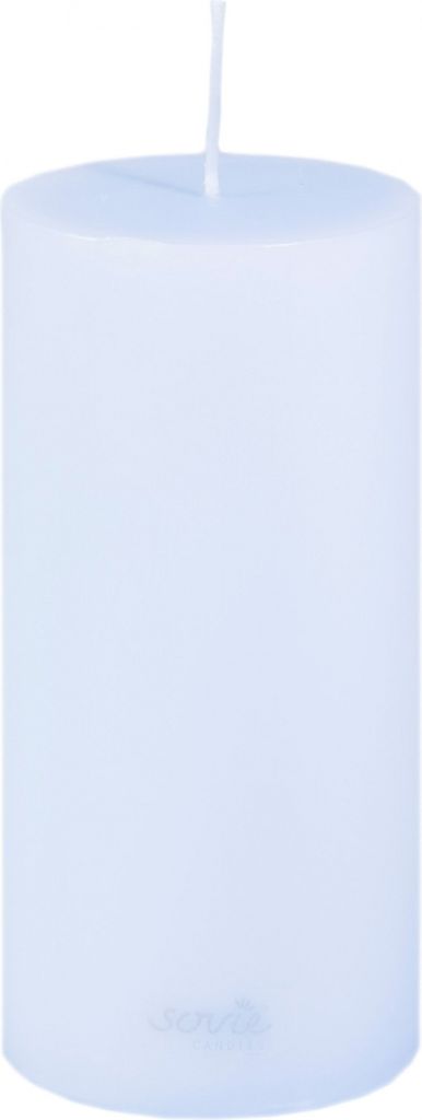 Stumpenkerze Hellblau, Ø 70 x 150 mm - Brenndauer ca. 82 Stunden