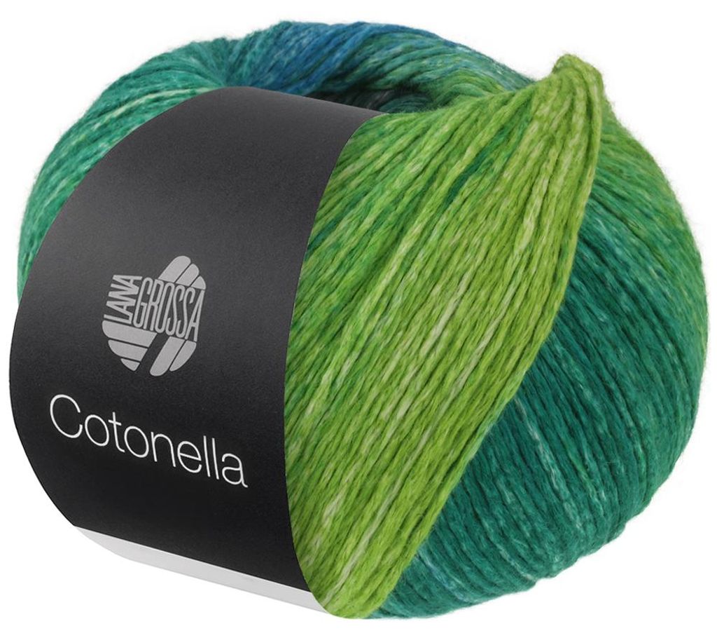 Lana Grossa COTONELLA 100 g weiches, bedrucktes Kettengarn Produktbild 