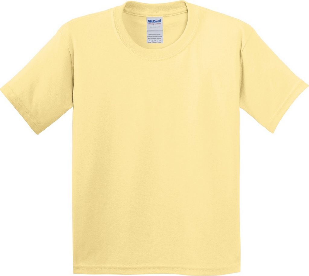 Gildan Kinder T-Shirt (2 Stück/Packung) BC4271 (XL) (Hellgelb)