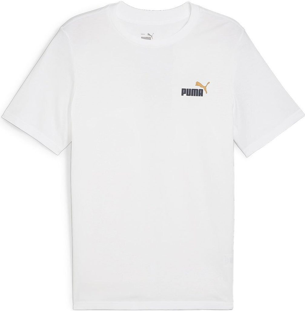 Puma Graphics Feel Good Kurzarm-t-shirt Weiß S Mann Weiß S