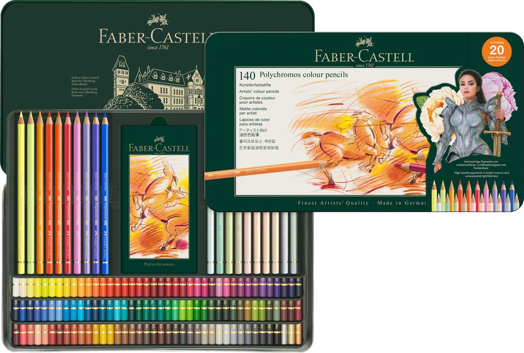 Faber-Castell Polychromos Farbstift  - 140 Stück - Produktbild 