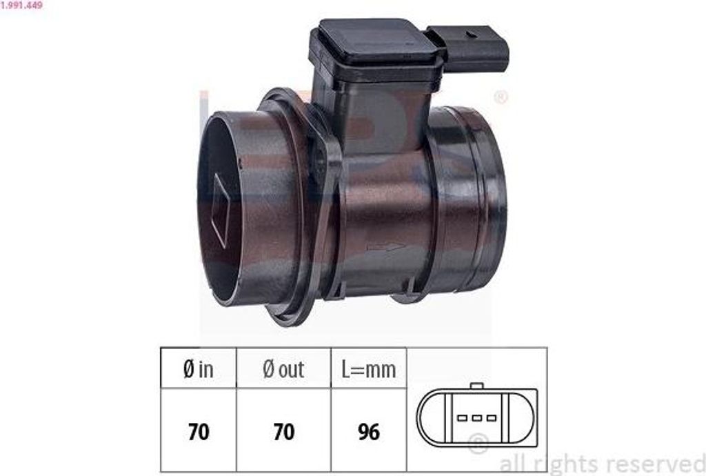 EPS 1.991.449 Luftmassenmesser LMM für VW GOLF VI (5K1) Luftmengenmesser