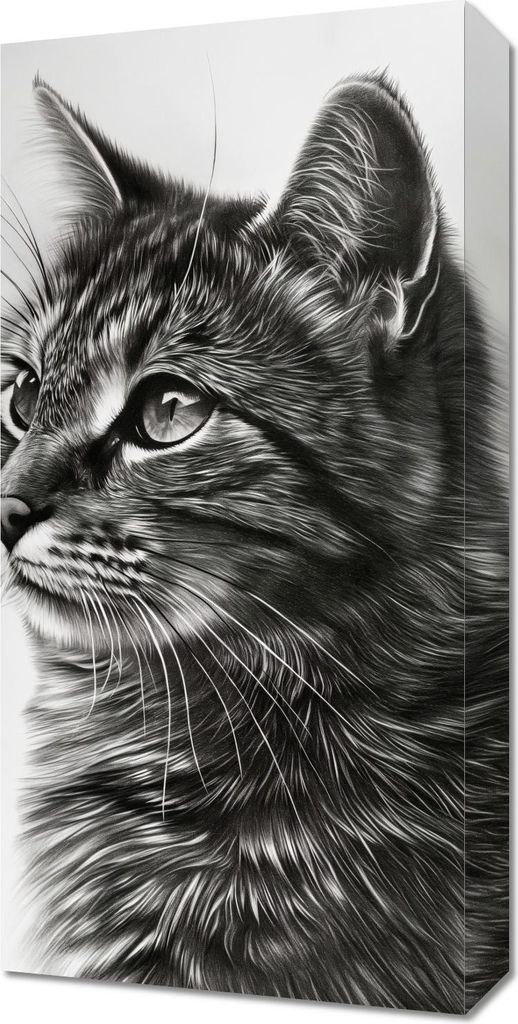 Bild 30x60cm Katzenblick