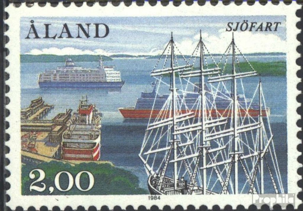 Briefmarken Finnland - Aland 1984 Mi 7 (kompl.Ausg.) postfrisch Schiffahrt