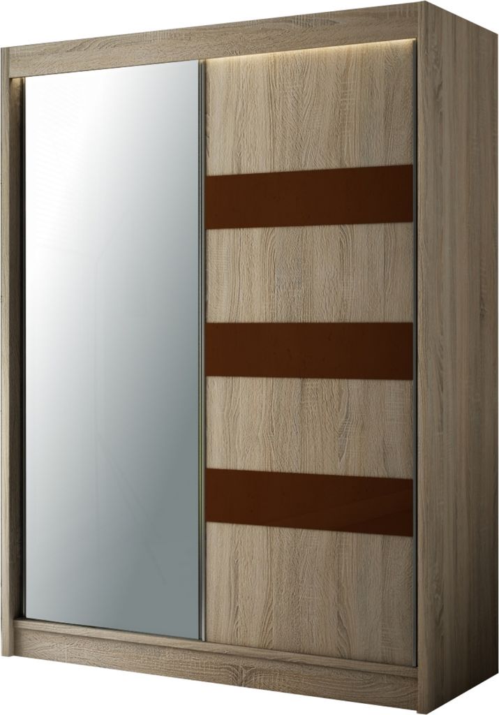 Kleiderschrank TETIS Schlafzimmer Schrank Garderobe Wohnzimmer Garderobenschrank 215x150x61