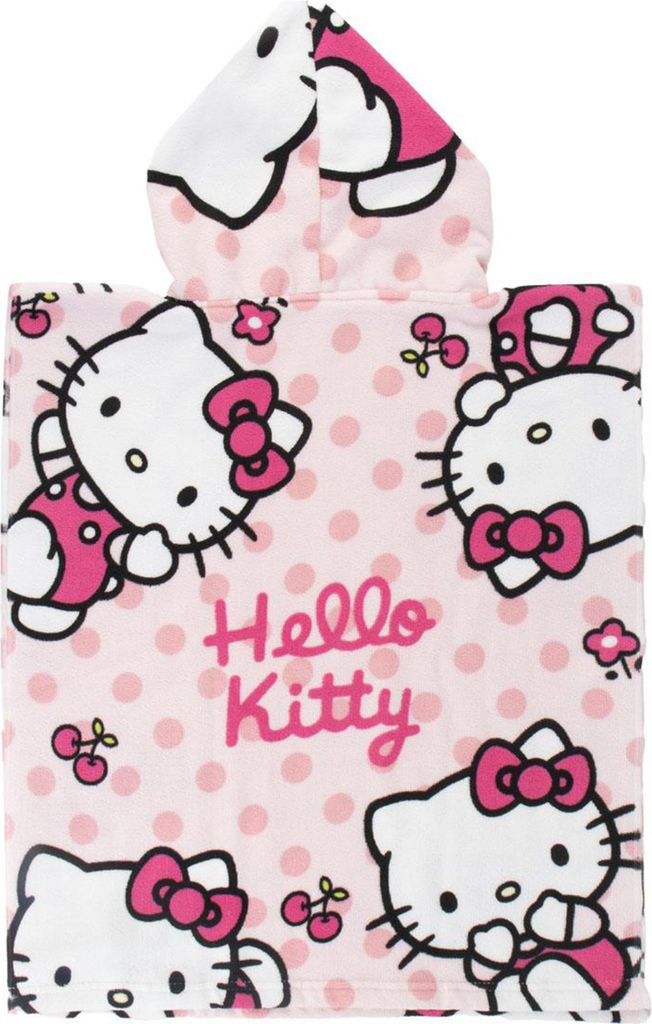 Hello Kitty Badeponcho Kinder Mädchen Strandtuch 115x50 cm