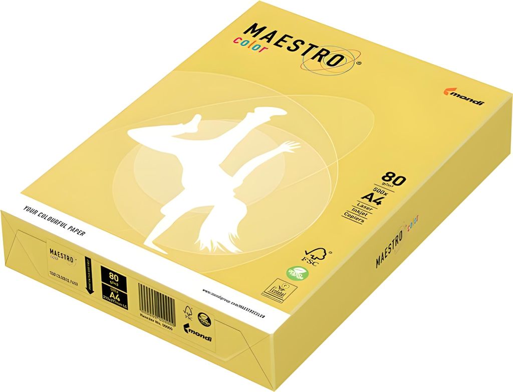 Maestro Mondi A4 80G Kanarienpapier CY39