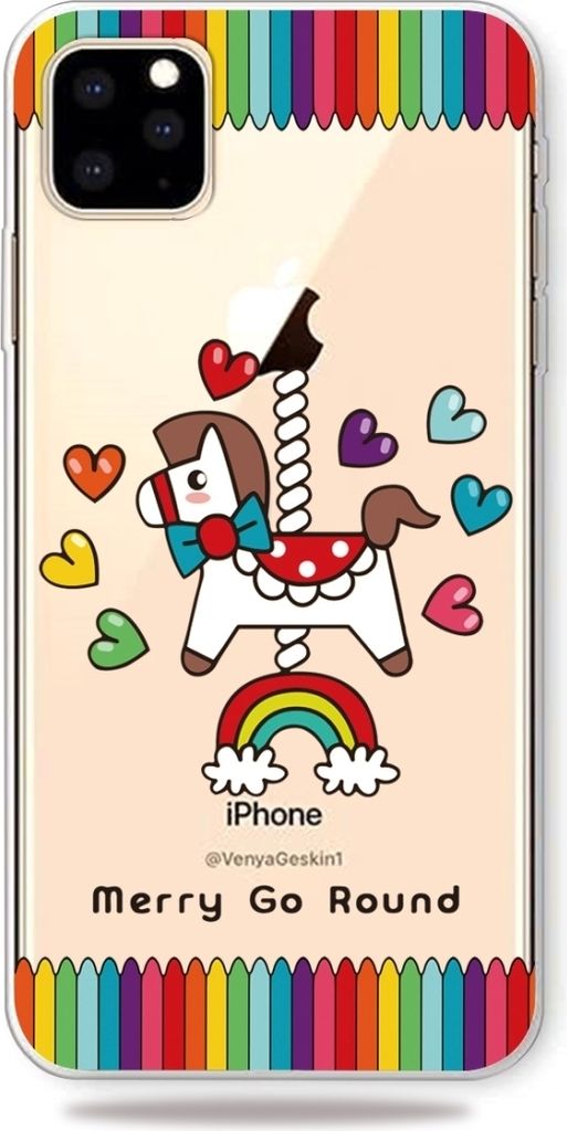 Mobigear Design iPhone 11 Pro Max Hülle Flexibles TPU Backcover - Karussell