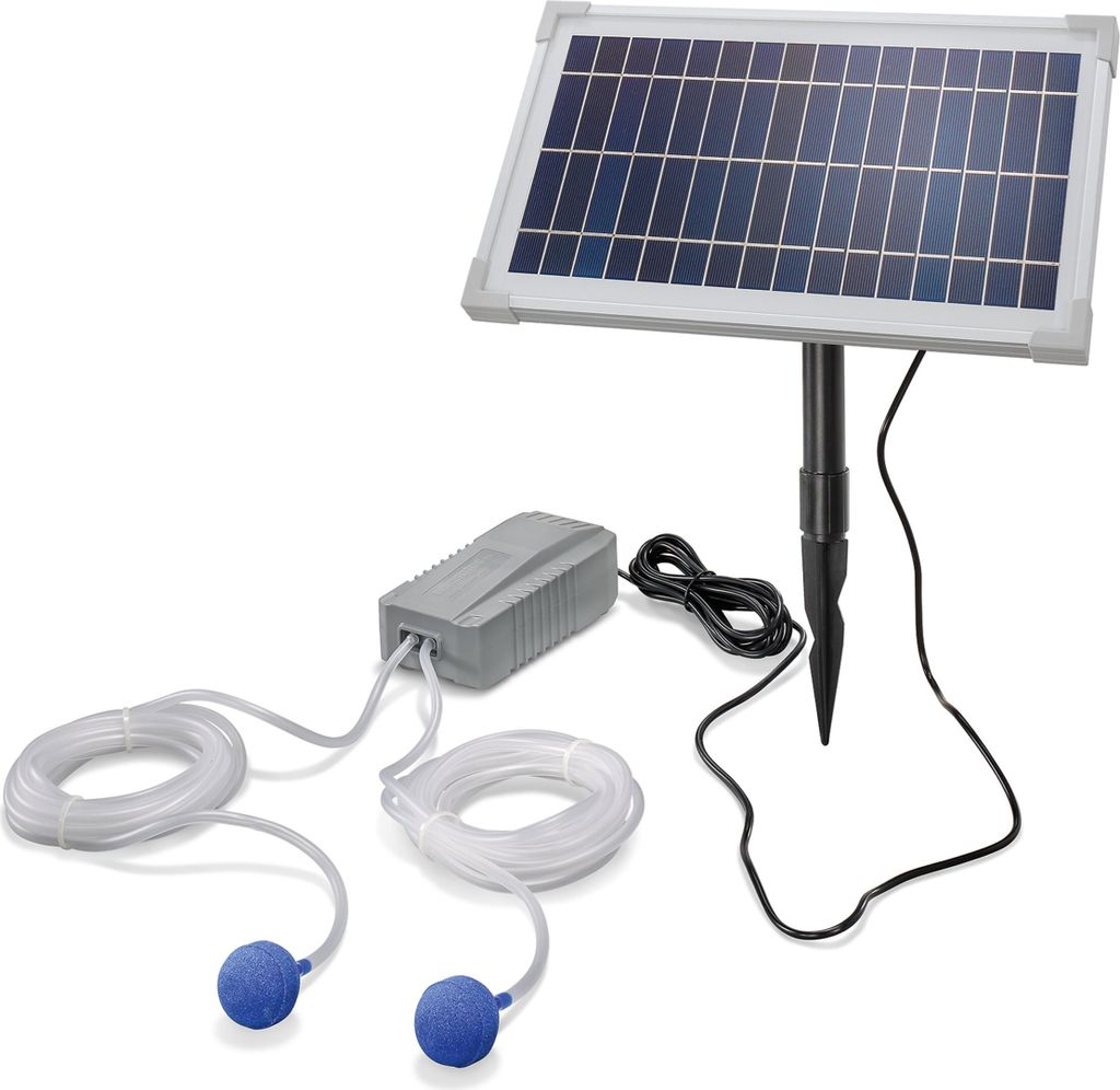 Aérateur de bassin solaire 8W 200 l/h Pompe d'aération du Image du produit 