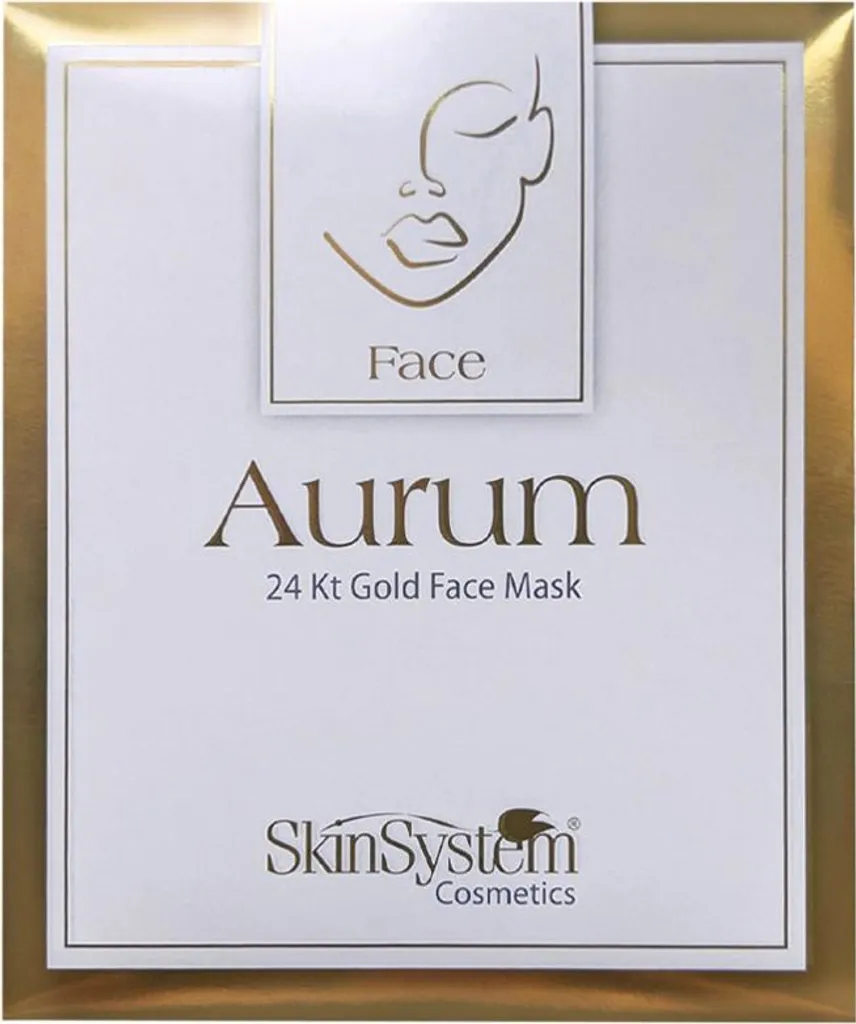 Masque Visage Anti-Fatigue à l'Or 24kt - SkinSystem Aurumu Anti-Teint Terne