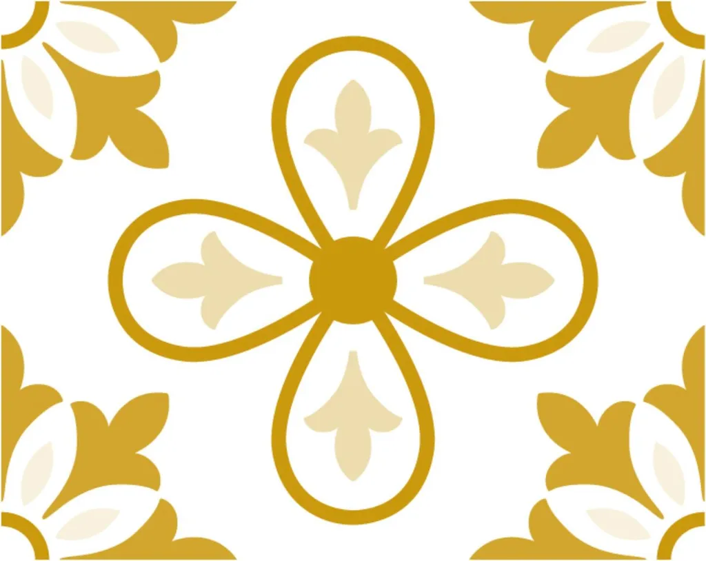 Adesivi per Piastrelle Malaga Senape 20x25 cm - 14 Pezzi per Parete