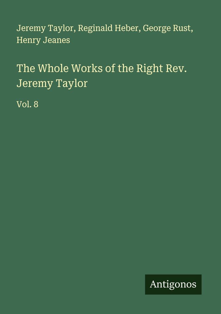 Das Gesamtwerk von Pfarrer Jeremy Taylor